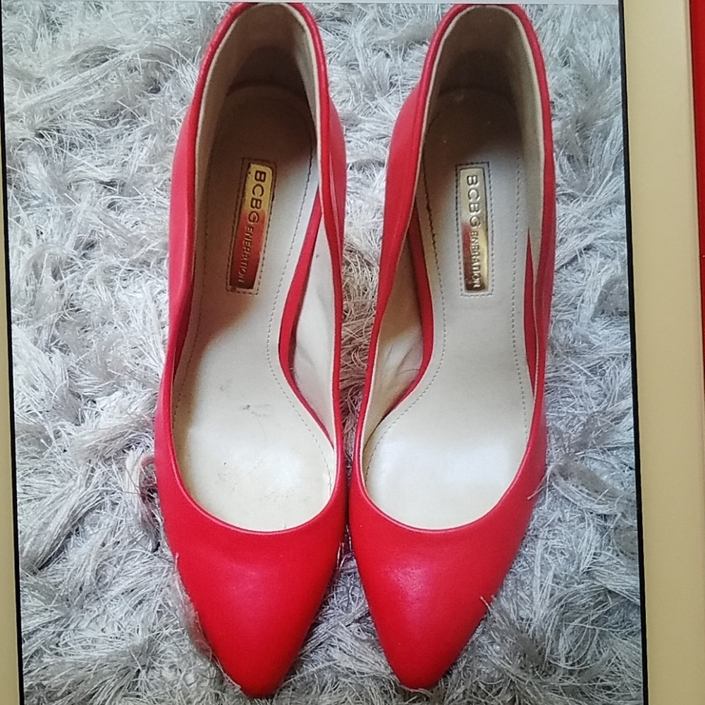 Bcbg red pumps...flawless